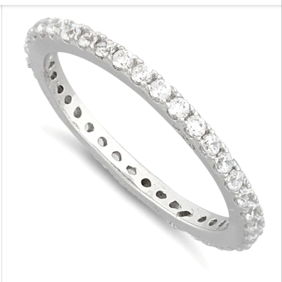 Vvegasbaby silver& gold Jewelry - 925 sterling silver ring with cz